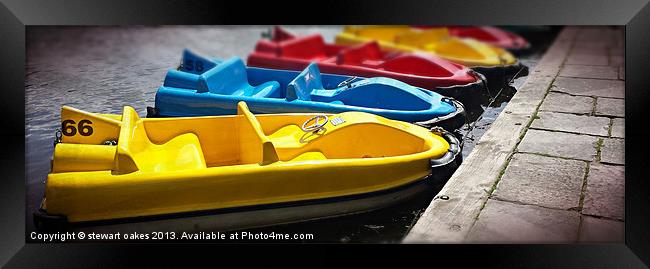 Toy boats 3 Framed Print by stewart oakes