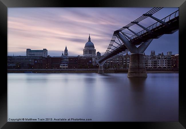 St Pauls Cathedral Framed Print by Matthew Train