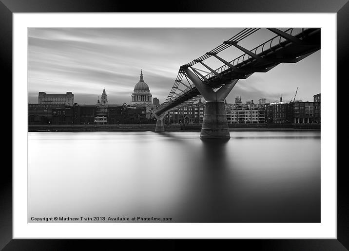 St Pauls Cathedral Framed Mounted Print by Matthew Train