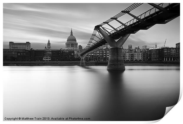St Pauls Cathedral Print by Matthew Train