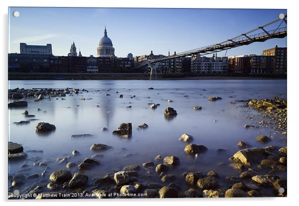 Thames View Acrylic by Matthew Train