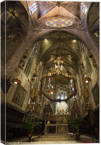 Palma cathedral Canvas Print by Graham Moore