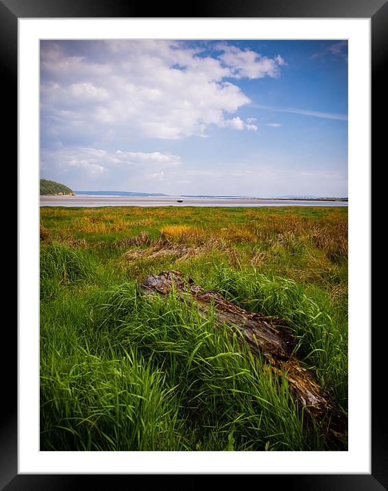 Taf Estuary, Laugharne, Wales, UK Framed Mounted Print by Mark Llewellyn