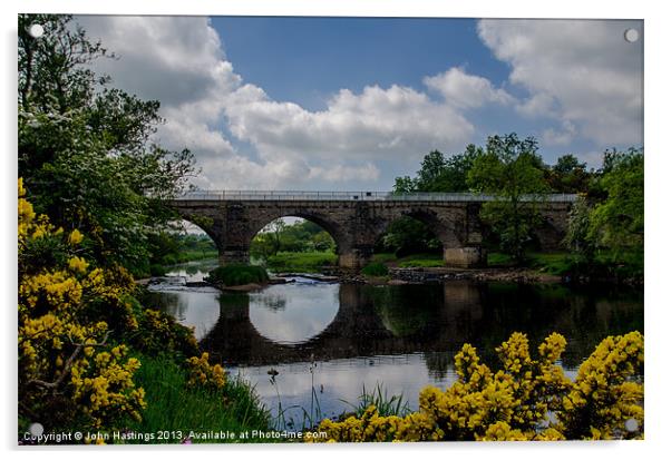 Laigh Milton Viaduct, Ayrshire Acrylic by John Hastings