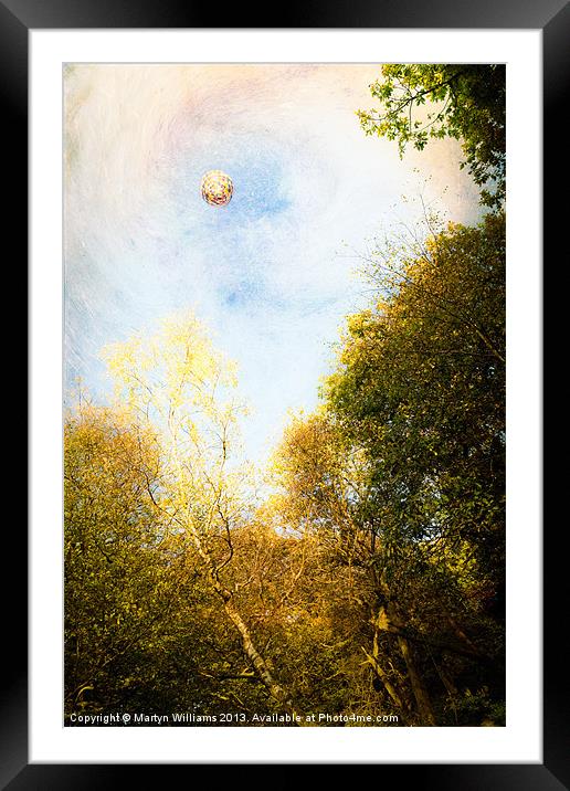 Hot Air Balloon Framed Mounted Print by Martyn Williams