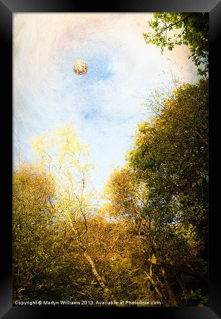 Hot Air Balloon Framed Print by Martyn Williams