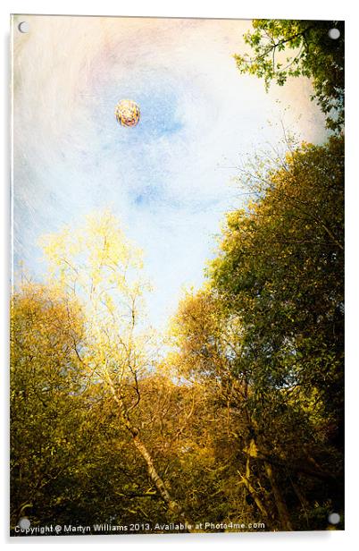 Hot Air Balloon Acrylic by Martyn Williams