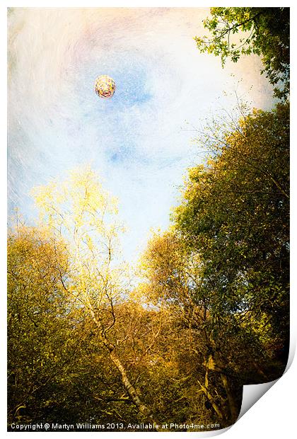 Hot Air Balloon Print by Martyn Williams