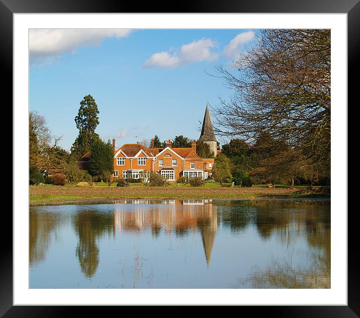 Tozer House Cobham Framed Mounted Print by Clive Eariss