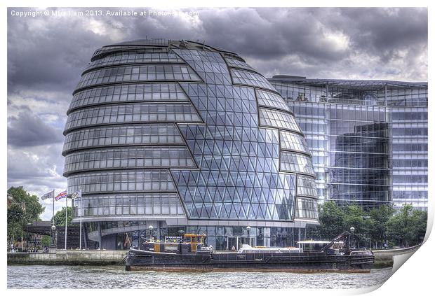 Mayor of Londons office Print by Thanet Photos