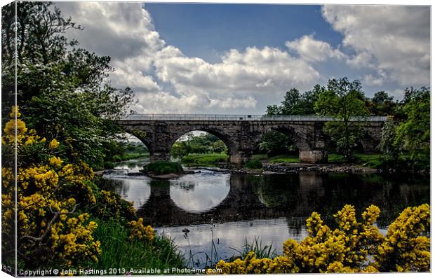 Laigh Milton Viaduct, Ayrshire HDR Canvas Print by John Hastings