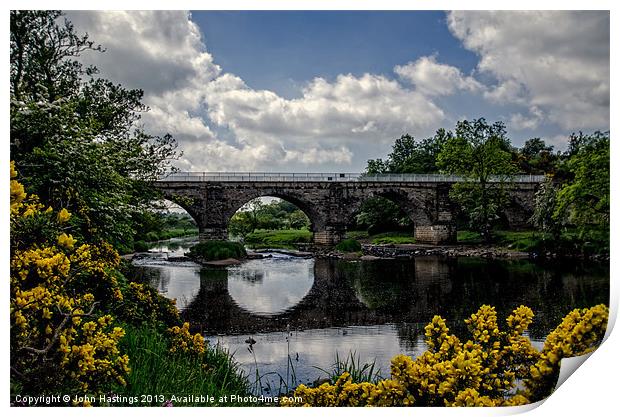Laigh Milton Viaduct, Ayrshire HDR Print by John Hastings