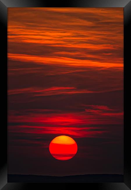 Exmoor Sunset Framed Print by Mike Gorton