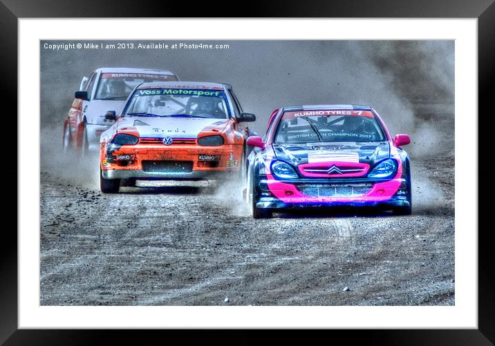 Rally Cross Framed Mounted Print by Thanet Photos