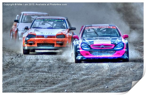 Rally Cross Print by Thanet Photos