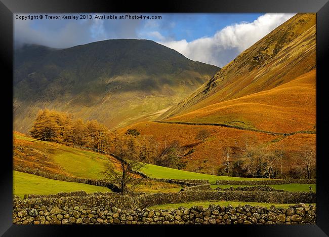 Wasdale Lake District Framed Print by Trevor Kersley RIP