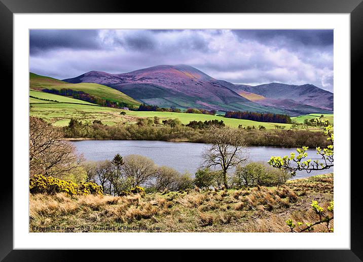 Overwater,Cumbria. Framed Mounted Print by Kleve 