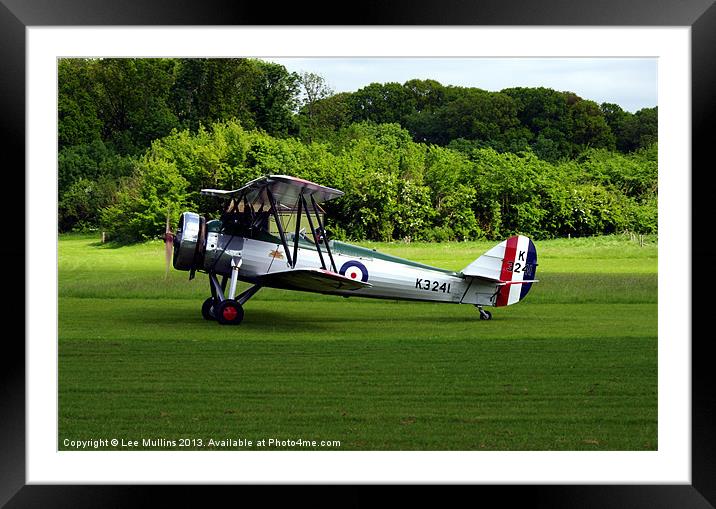 Avro Tutor landed Framed Mounted Print by Lee Mullins
