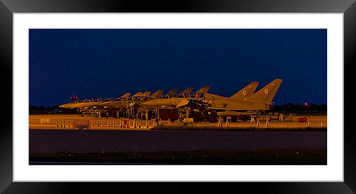 Typhoons at Night Framed Mounted Print by Kristian Bristow