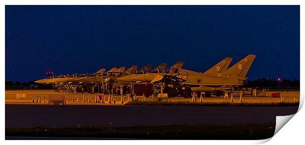 Typhoons at Night Print by Kristian Bristow