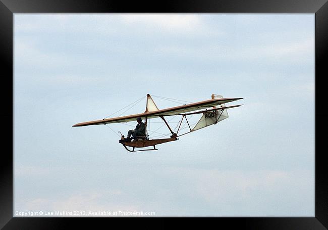 Early glider Framed Print by Lee Mullins