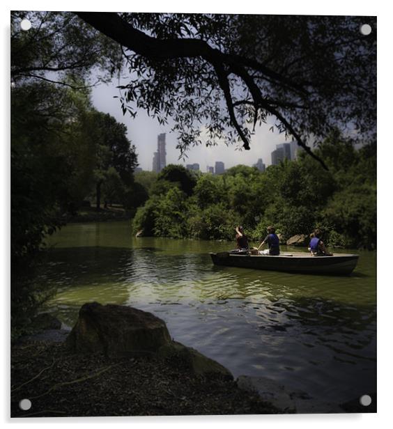 Central Park Relaxation. Acrylic by Kieran Brimson
