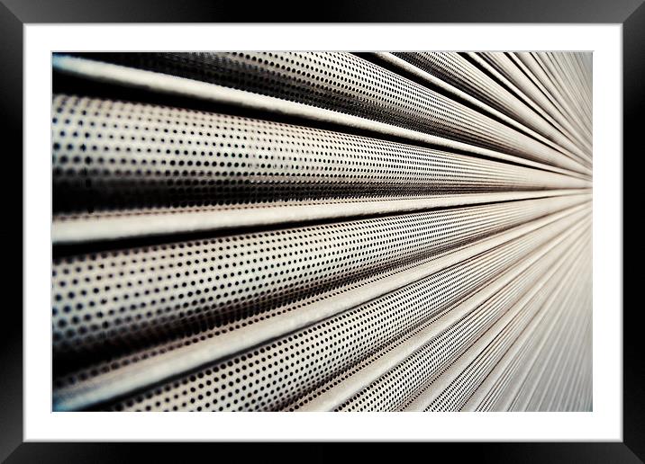 Roller Shutter Abstract Framed Mounted Print by Gary Lewis