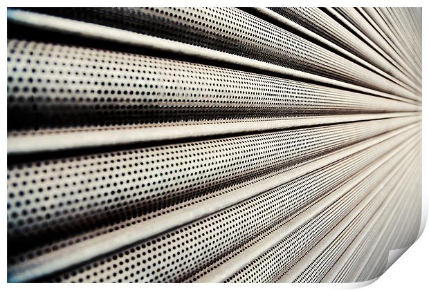 Roller Shutter Abstract Print by Gary Lewis