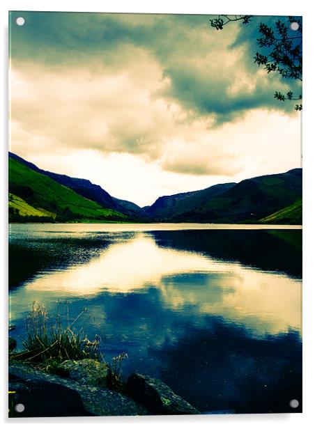 Talyllyn Lake, Snowdonia, Wales, UK Acrylic by Mark Llewellyn