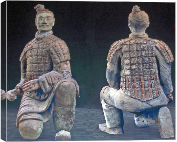 Terracotta Warriors,Xian,China Canvas Print by Reg Dobson