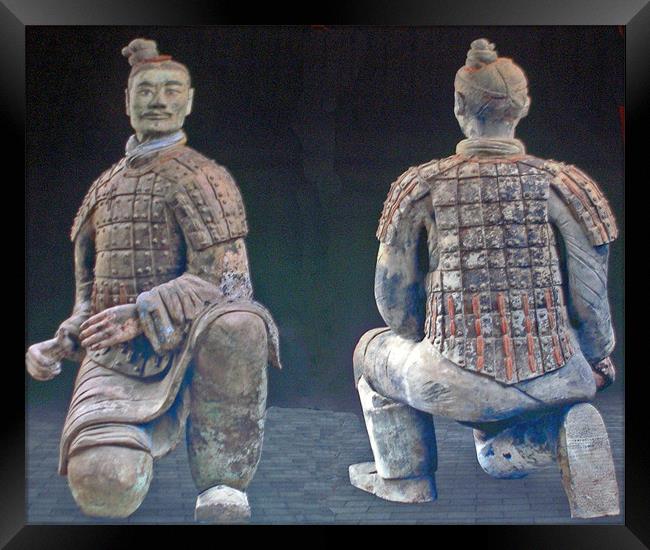 Terracotta Warriors,Xian,China Framed Print by Reg Dobson