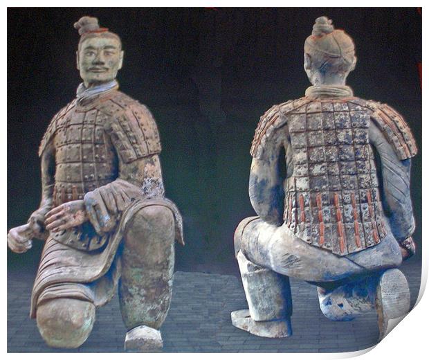 Terracotta Warriors,Xian,China Print by Reg Dobson