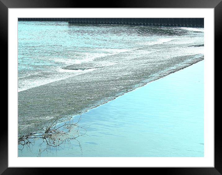 RoughWater Framed Mounted Print by Samantha Daniels