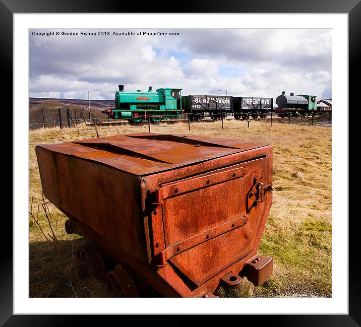 Mine Train Framed Mounted Print by Gordon Bishop