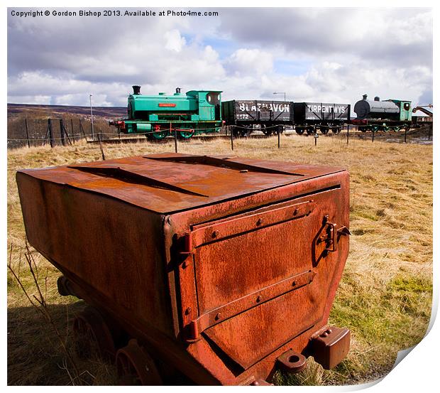 Mine Train Print by Gordon Bishop