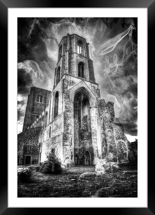 Spooky Wymondham Abbey Framed Mounted Print by Mike Gorton