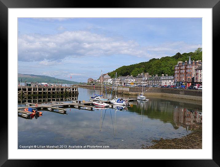 Rothesay Promenade Framed Mounted Print by Lilian Marshall