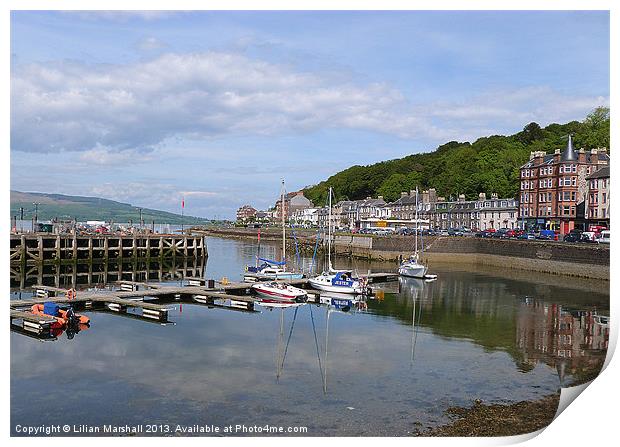 Rothesay Promenade Print by Lilian Marshall