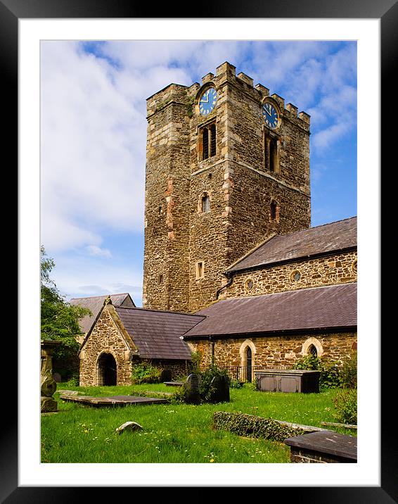 St Mary Church, Conway, Wales, UK Framed Mounted Print by Mark Llewellyn
