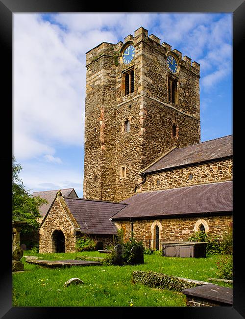 St Mary Church, Conway, Wales, UK Framed Print by Mark Llewellyn