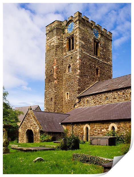 St Mary Church, Conway, Wales, UK Print by Mark Llewellyn