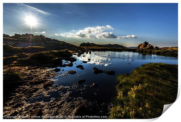 Doxey Pool, The Roaches Print by mhfore Photography
