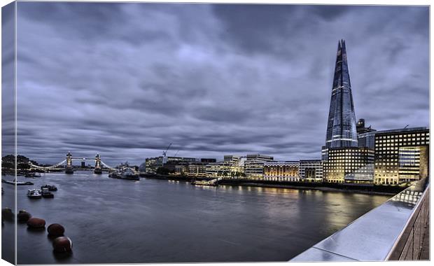 LONDON SHARD TOWER BRIDGE Canvas Print by Robert  Radford