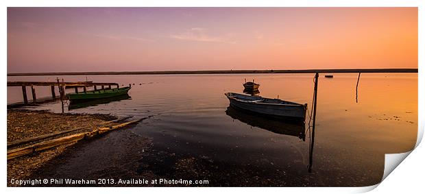 Tranquility Lagoon Print by Phil Wareham