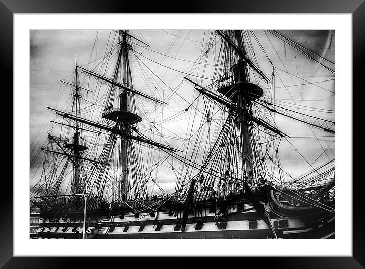HMS Victory Framed Mounted Print by holly lyndon