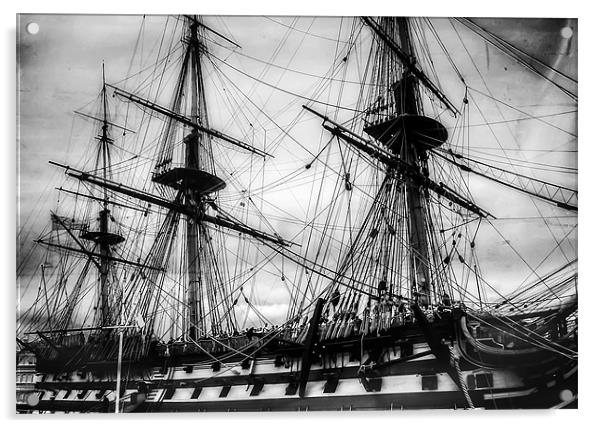 HMS Victory Acrylic by holly lyndon