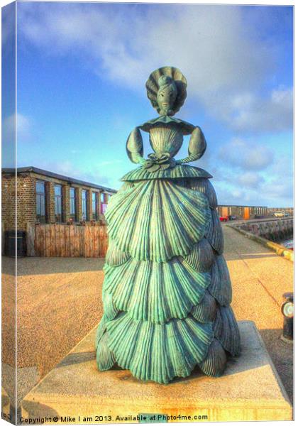 Shell lady Canvas Print by Thanet Photos