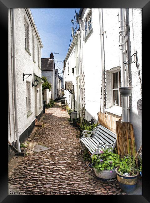Up the alley Framed Print by Andy dean