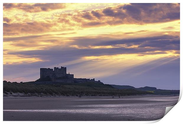 Bamburgh Castle Print by Northeast Images