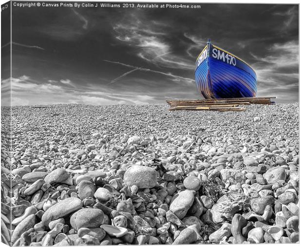 Fishing Boat - Goring By Sea Canvas Print by Colin Williams Photography
